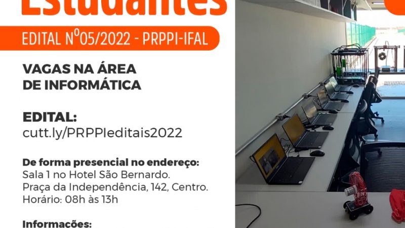 Parceria entre Prefeitura de Palmeira  e IFAL oferta curso gratuito em tecnologias da indústria 4.0