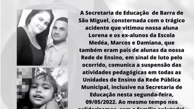 Saiba quem são as vítimas que morreram carbonizadas em acidente na AL-101 Sul