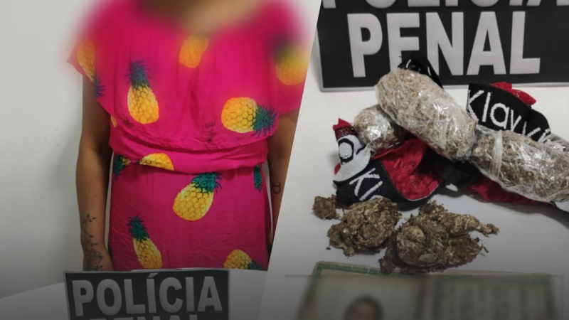 Mulher é presa após tentar entrar com drogas no presídio de segurança máxima de Maceió