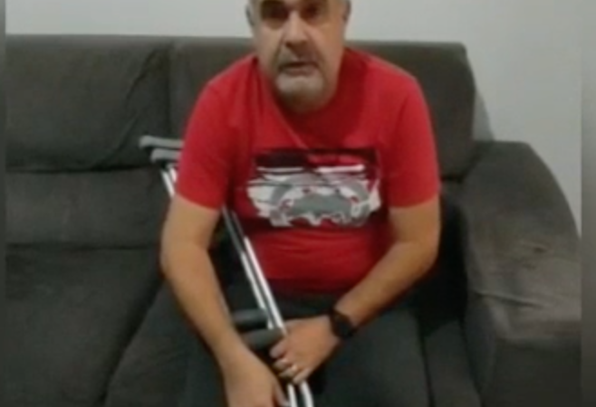 Palmeirense com necrose rara nos ossos faz campanha para pagar tratamento