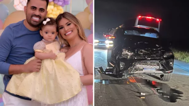 Influencers Maluzinha e Roninho, e filha de 1 ano sofrem acidente: “Renascemos”