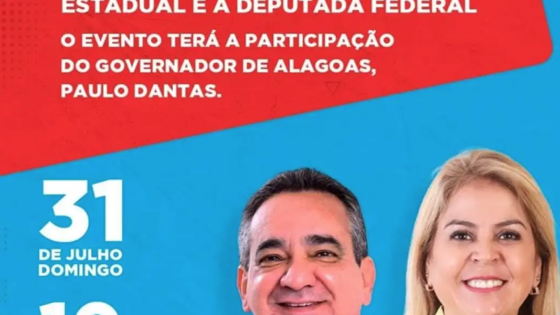 Ex-presidente do CRB lança sua candidatura junto com a esposa que pretende ser federal
