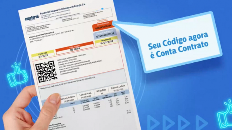 Equatorial apresenta novo formato da conta de energia em Alagoas