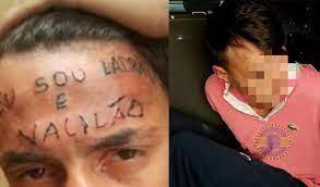 “Sou ladrão e vacilão”: jovem que teve testa tatuada é preso por furto