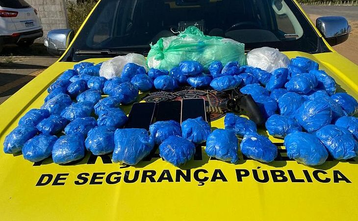 Polícia Militar apreende quase 7kg de cocaína no Agreste do estado