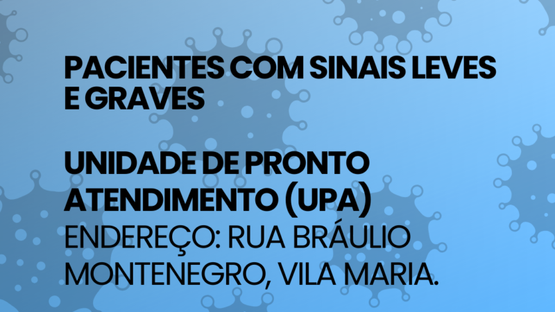 UPA de Palmeira dos Índios passa a ser ponto testagem contra a Covid-19