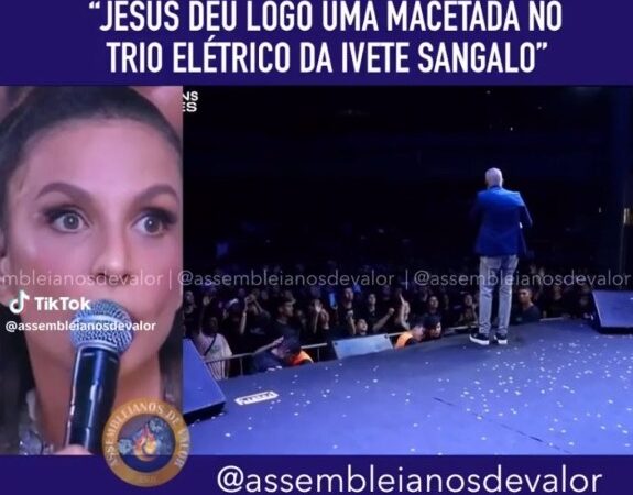 Pastor reage à fala de Ivete: ‘Jesus deu uma macetada no trio’