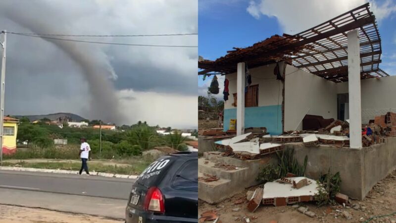 Velocidade do tornado em Estrela de Alagoas chegou a 117 km/h