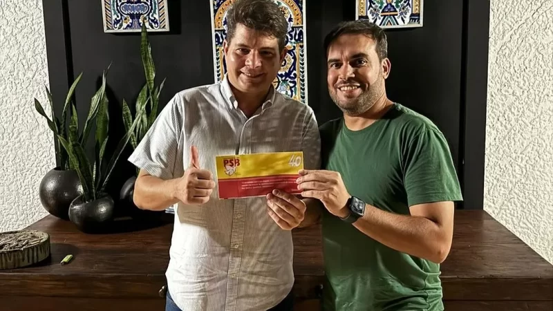 Filho de Tereza Collor se filia ao PSB e deve concorrer a uma vaga na Câmara de Maceió