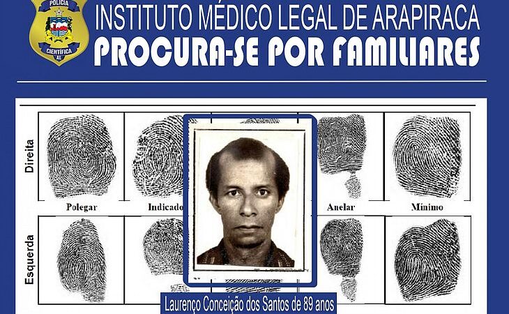 IML de Arapiraca busca familiares de vítima de morte clínica em Penedo