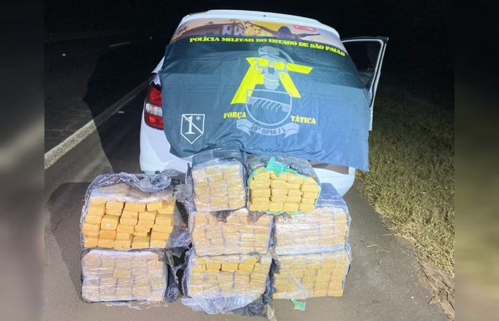 Taxista é preso com 213 kg de maconha em rodovia
