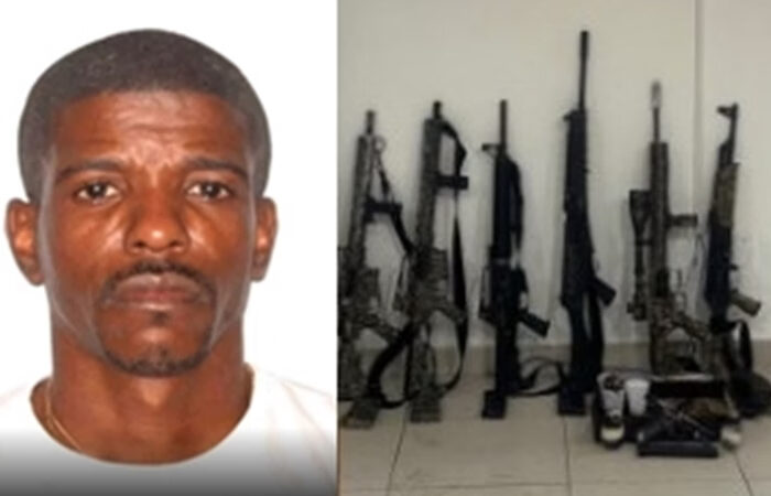 “Vidigal”: chefe do Comando Vermelho em Angra é preso com seis fuzis