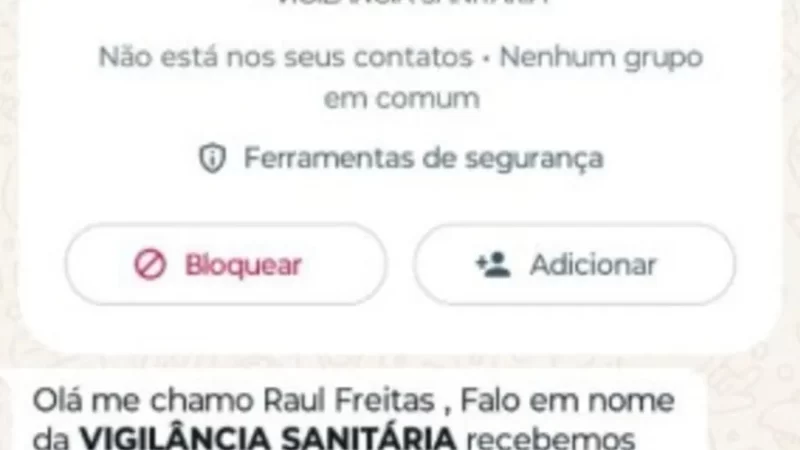 Golpistas se passam por servidores da Vigilância Sanitária para aplicar golpe