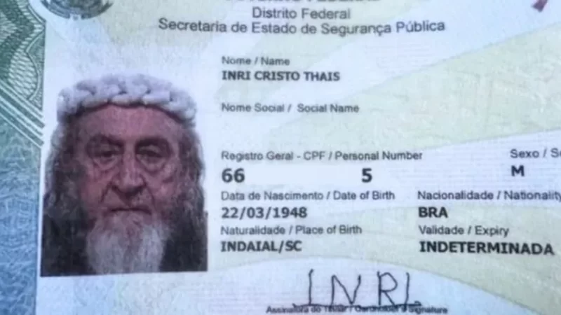 Homem que se diz Jesus reencarnado usa lei federal e muda nome; veja