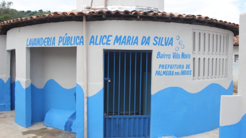 Prefeitura de Palmeira dos Índios reinaugura Lavanderia Pública no bairro Vila Nova
