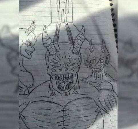 Jovem que matou pais a marteladas desenhava monstros e demônios