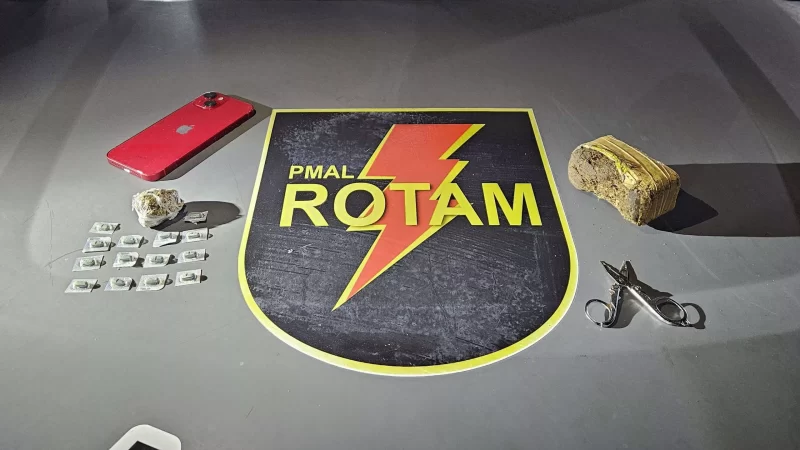 Suspeito é preso por tráfico de drogas na orla de Maceió