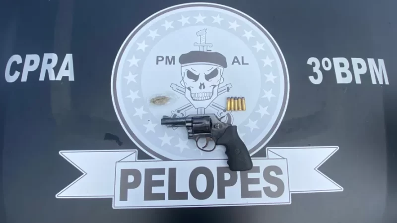 Homem é preso por posse irregular de arma de fogo e consumo de drogas