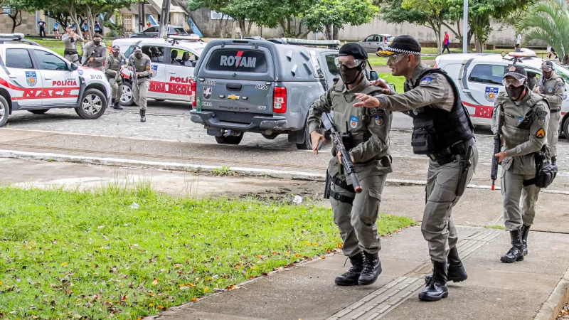 Simulado de intervenção em ataque a escolas encerra instruções do 2º estágio de policiamento escolar da PM