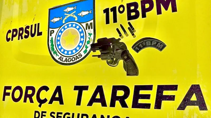 Suspeito de disparos de arma de fogo é preso em Porto Real do Colégio