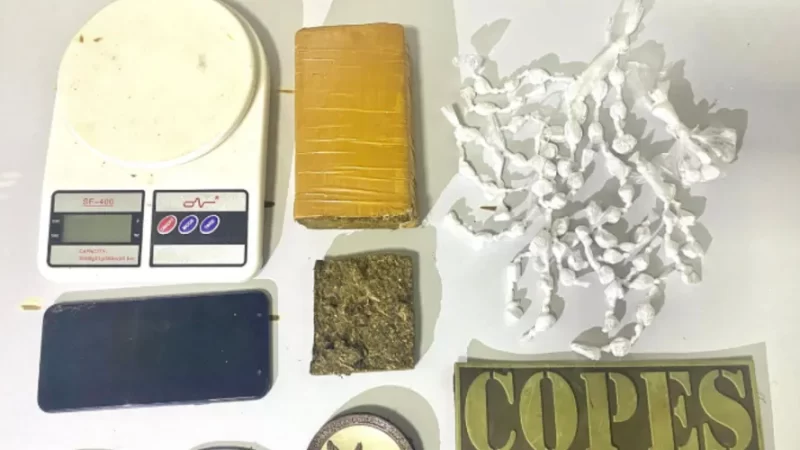 Homem é preso com maconha e cocaína em Olho d’Água do Casado
