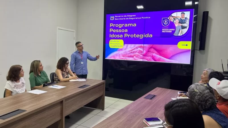Segurança Pública apresenta programa Pessoa Idosa Protegida para conselheiros do CEDPI de Alagoas