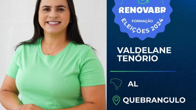 Valdelane Tenório sai na frente e recebe titulo de formação em liderança política pelo RENOVABR.