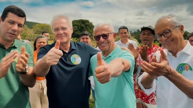 Com presença de Paulo Dantas e Renan Calheiros, MDB homologa candidatura de Roberto Wanderley em Estrela de Alagoas