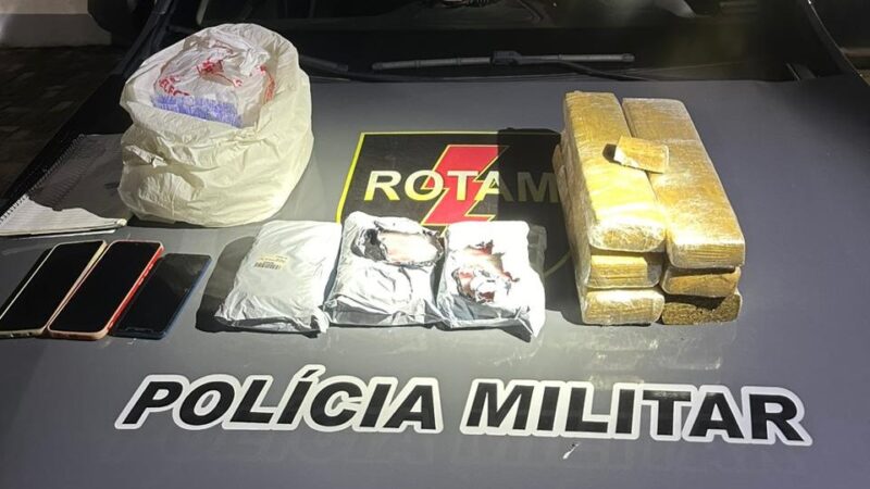 PM apreende arma de fogo e mais de cinco quilos de drogas em Maceió