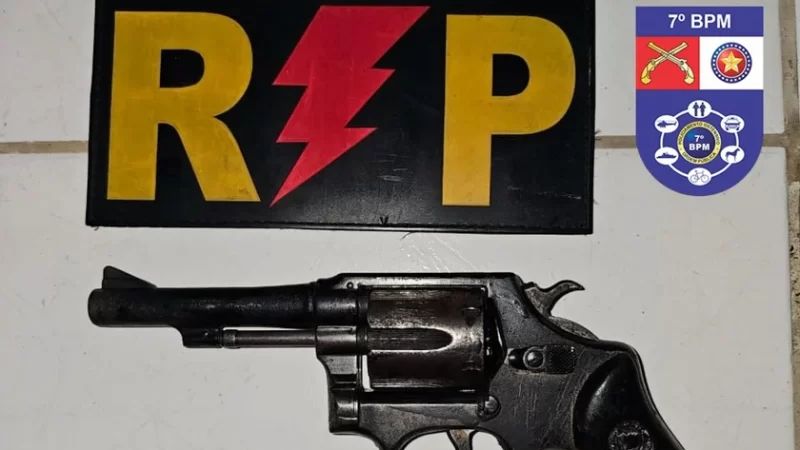 PM detém menor com arma de fogo em Santana do Ipanema