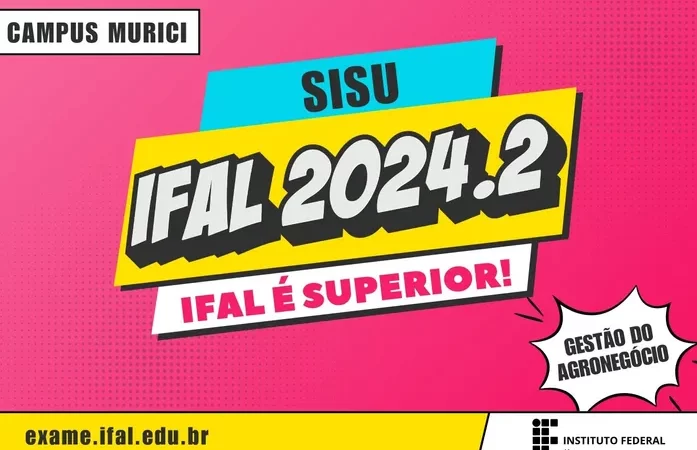 Ifal amplia prazo de Vestibular para curso superior de Gestão do Agronegócio