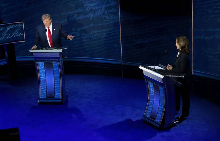 Em 1º debate, Trump e Kamala trocam acusações sobre aborto e imigração