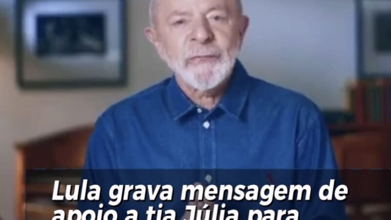 Presidente Lula grava mensagem de apoio a Luisa Julia para prefeita de Palmeira