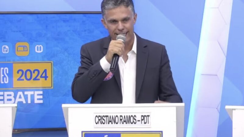 Candidatos faltam e Cristiano Ramos participa sozinho de debate em TV’s de Arapiraca