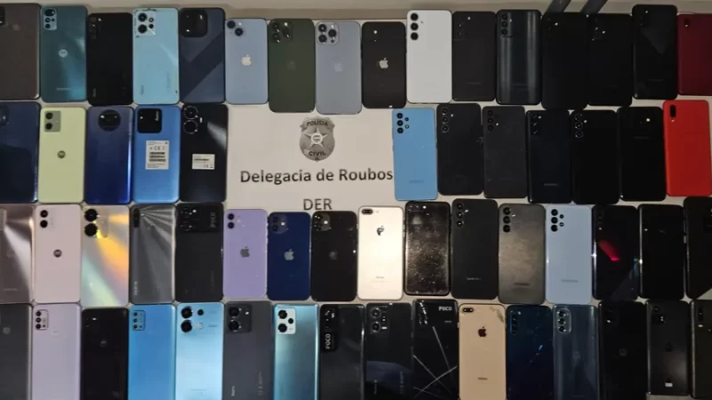 PC recupera o equivalente a R$ 100 mil em celulares roubados em Maceió