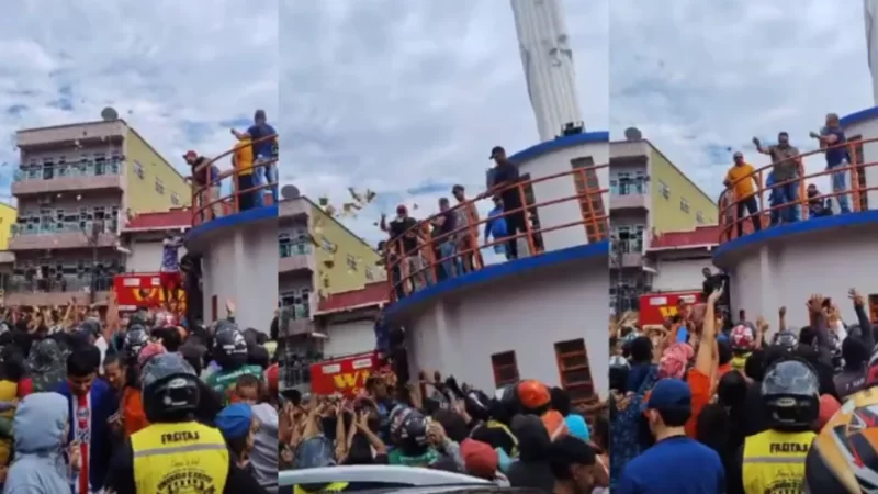 Candidato a prefeito faz “chuva de dinheiro” para eleitores e é preso pela PF