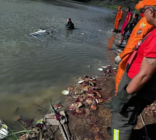 Motorista morre após tombamento de carreta em açude em Palmeira dos Índios