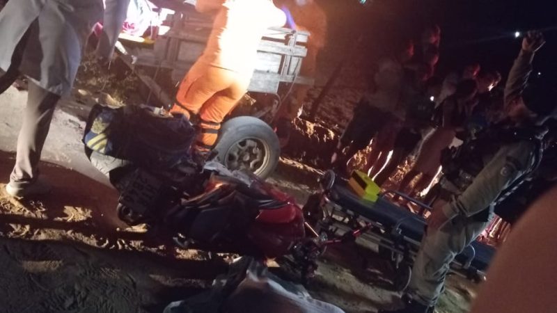 Colisão entre moto e carroça deixa um morto em Igaci