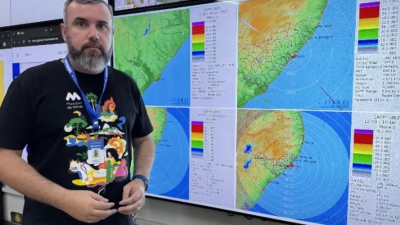 Semarh emite alerta de chuvas fortes, ventanias e raios em algumas regiões de AL