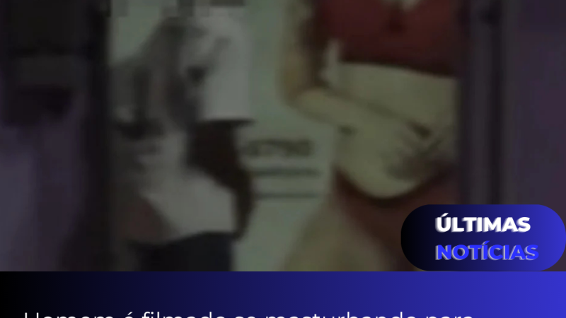 Homem é filmado se masturbando para adesivo de fachada de loja de lingerie