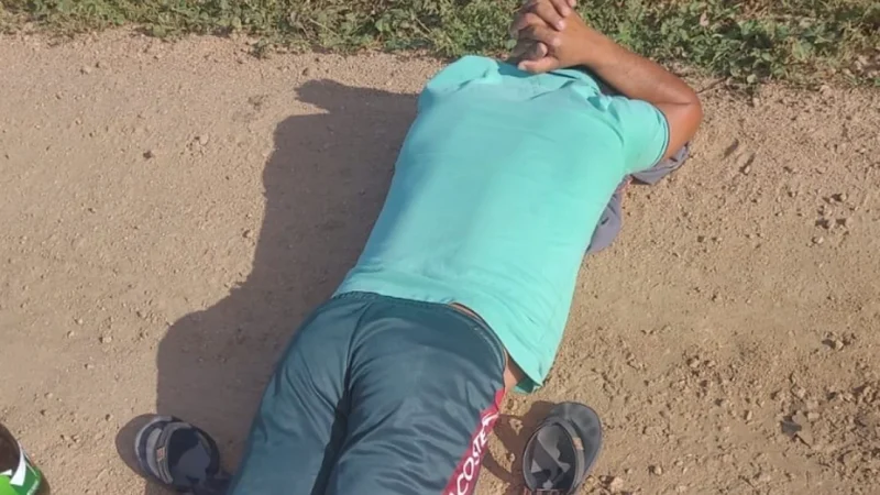 Homem que matou vítima a golpes de facão durante bebedeira em Maravilha é preso pela Polícia Militar