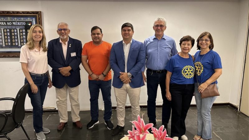 Governador do Rotary Club vem à Palmeira dos Índios, faz visita  aos principais pontos da cidade e recebe apoio do presidente da Câmara de Vereadores