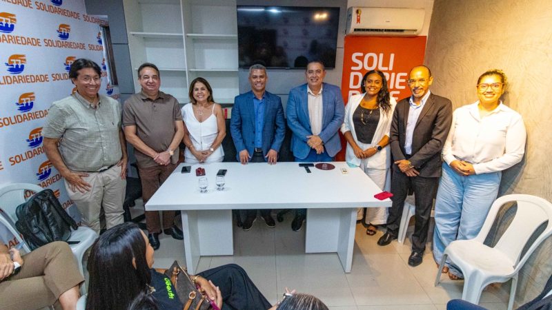 Primeiro secretário da executiva nacional do Solidariedade, Denes Pereira, participa de reunião em Maceió