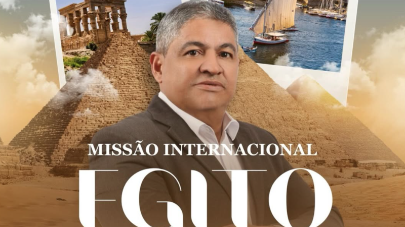 Luciano Monteiro lidera missão internacional do Brasil ao Egito entre 6 e 18 de dezembro