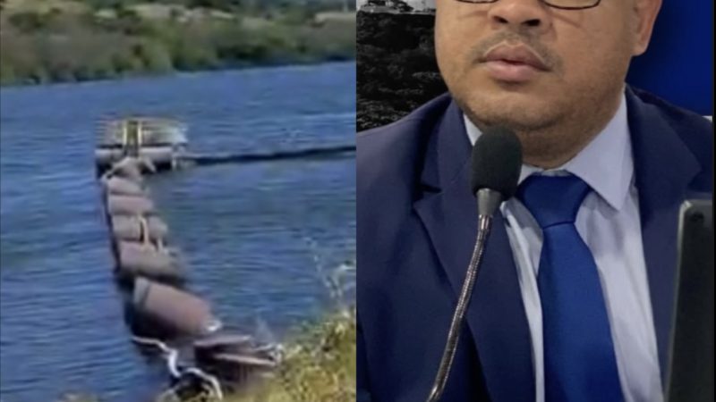 Madson Monteiro demonstra preocupação com abastecimento de água e cobra providências após furto no Sistema Caçamba