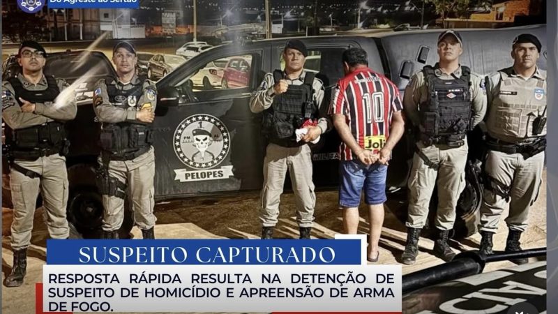 Operação conjunta prende suspeito de homicídio após adolescente ser morto em Palmeira dos Índios