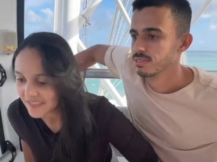 Pedido de namoro em roda-gigante viraliza em Maceió após jovem demorar a perceber surpresa
