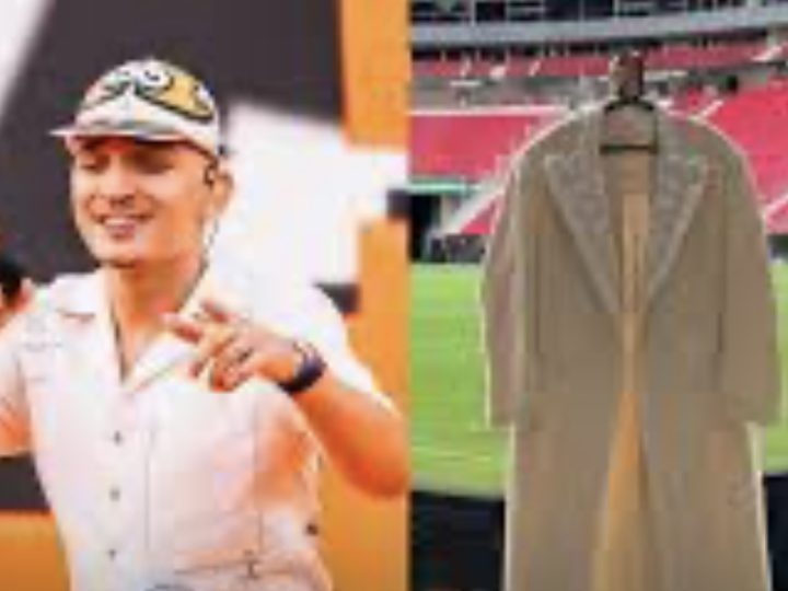 João Gomes valoriza renda do Pontal da Barra em look na final da Supercopa do Brasil