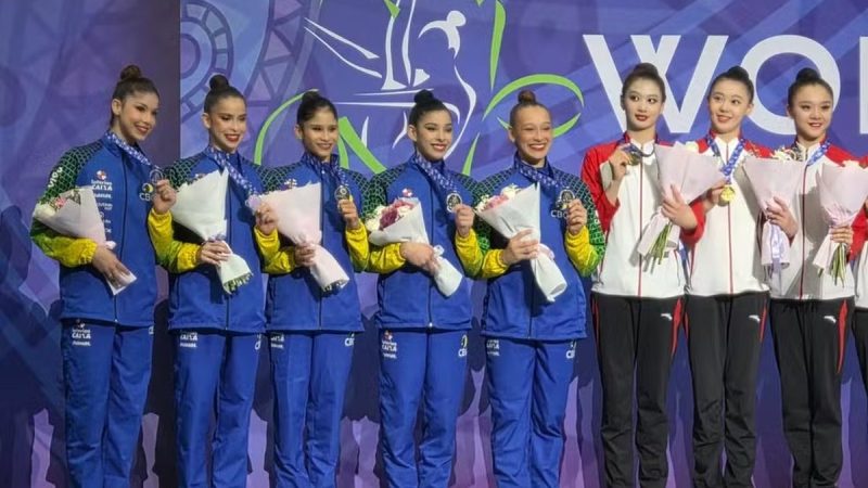 Alagoana Duda Arakaki conquista medalha de prata na Copa do Mundo de Ginástica Rítmica