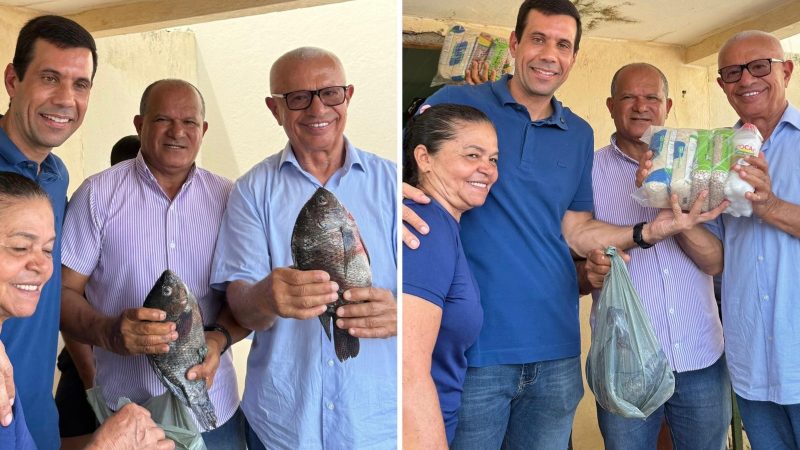 Em Estrela de Alagoas, Roberto Wanderley entrega mais de 22 toneladas de tilápia e beneficia mais de 6 mil famílias